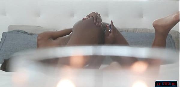  Ebony MILF Ana Foxxx horny masturbation session with a dildo